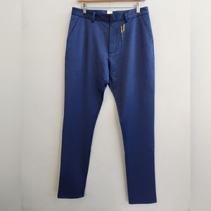 Swet Tailor Dress Pants Men's 31x32 Blue Ponte Trouser Straight Leg Performance